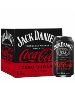 Jack Daniels Coca Cola Sugar Free  355Ml